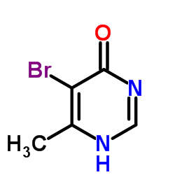4-羟基-5-溴-6-甲基嘧啶结构式