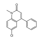 6-chloro-1-methyl-4-phenylquinolin-2-one Structure