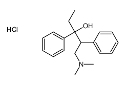1-(dimethylamino)-2,3-diphenylpentan-3-ol,hydrochloride Structure