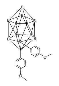 1,2-Bis-(4-methoxyphenyl)-o-carborane Structure