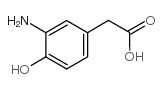 2-(3-氨基-4-羟基苯基)乙酸结构式