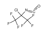 1-chloro-1-trifluoromethyl-trifluoromethyl-1-isocyanate结构式