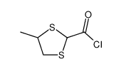 1,3-Dithiolane-2-carbonyl chloride, 4-methyl- (9CI)结构式