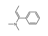 (E)-N,N-dimethyl-1-phenylprop-1-en-1-amine结构式