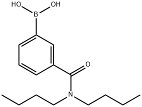 3-(二丁基氨基甲酰基)苯硼酸结构式