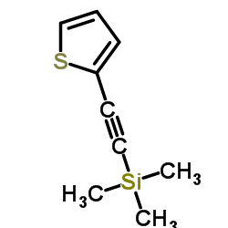 2-三甲基硅乙炔基噻吩结构式