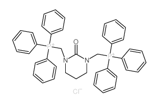 [2-oxo-3-(triphenylphosphaniumylmethyl)-1,3-diazinan-1-yl]methyl-triphenyl-phosphanium Structure