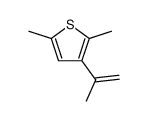 3-isopropenyl-2,5-dimethyl-thiophene Structure