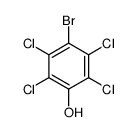 4-bromo-2,3,5,6-tetrachlorophenol Structure