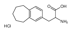 [1-carboxy-2-(6,7,8,9-tetrahydro-5H-benzo[7]annulen-3-yl)ethyl]azanium,chloride Structure