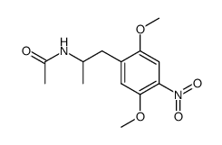 N-Acetyl-1-(2,5-dimethoxy-4-nitrophenyl)-2-aminopropan结构式