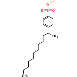 Linear alkyl benzene sulfonate structure