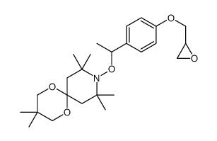 3,3,8,8,10,10-hexamethyl-9-{1-[4-(oxiran-2-ylmethoxy)phenyl]ethoxy}-1,5-dioxa-9-azaspiro[5.5]undecane结构式
