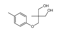 2-methyl-2-[(4-methylphenoxy)methyl]propane-1,3-diol结构式