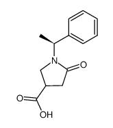 5-oxo-1-(1-phenylethyl)-3-pyrrolidinecarboxylic acid结构式