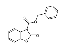 3-benzyloxycarbonyl-2(3H)-benzothiazolone结构式