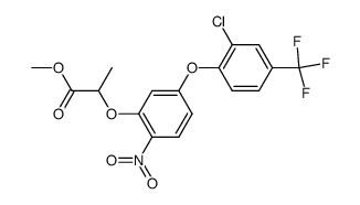methyl 2-<5-<2-chloro-4-(trifluoromethyl)phenoxy>-2-nitrophenoxy>propionate结构式