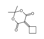5-cyclobutylidene-2,2-dimethyl-1,3-dioxane-4,6-dione结构式