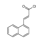 (2E)-3-(1-naphthyl)acryloyl chloride structure