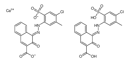 calcium dihydrogen bis[4-[(4-chloro-6-sulphonato-m-tolyl)azo]-3-hydroxy-2-naphthoate] picture