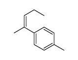 1-methyl-4-pent-2-en-2-ylbenzene Structure