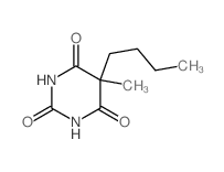 5-butyl-5-methyl-1,3-diazinane-2,4,6-trione结构式