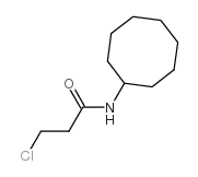 3-chloro-N-cyclooctylpropanamide结构式