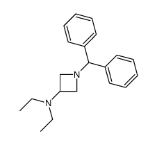 1-benzhydryl-N,N-diethylazetidin-3-amine结构式