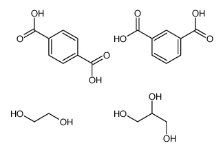 benzene-1,3-dicarboxylic acid,ethane-1,2-diol,propane-1,2,3-triol,terephthalic acid Structure