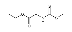 ethyl 2-[N-(methylthiothiocarbonyl)amino]acetate结构式