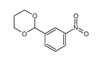 2-(3-nitrophenyl)-1,3-dioxane结构式