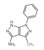 4-methyl-6-phenyl-1,6-dihydropyrazolo[3,4-c]pyrazol-3-amine结构式