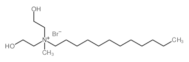 N,N-BIS(2-HYDROXYETHYL)-N-METHYLDODECAN-1-AMINIUM BROMIDE Structure
