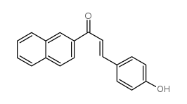 2-[3-(4-羟基苯基)丙烯酰基]萘结构式