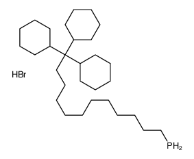 12,12,12-tricyclohexyldodecylphosphanium,bromide Structure