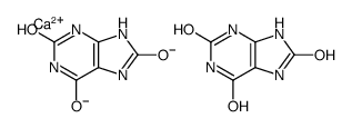 calcium,6,8-dioxo-7,9-dihydro-3H-purin-2-olate Structure