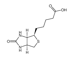 (+)-o-biotin Structure