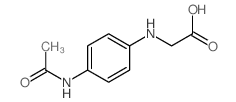 Glycine,N-[4-(acetylamino)phenyl]- Structure