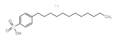 Benzenesulfonic acid,4-dodecyl-, iron(3+) salt (3:1)结构式