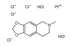 hydron,6-methyl-7,8-dihydro-5H-[1,3]dioxolo[4,5-g]isoquinoline,platinum(4+),hexachloride Structure