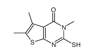 2-疏基-3,5,6-三甲基噻吩并[2,3-d]嘧啶-4(3h)-酮结构式