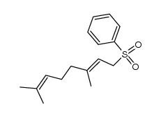 3,7-dimethyl-2,6-octadienyl phenyl sulfone Structure