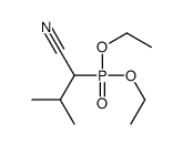 2-diethoxyphosphoryl-3-methylbutanenitrile结构式