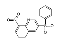 3-Benzenesulfonyl-8-nitro-quinoline结构式