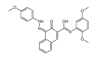 N-(2,5-dimethoxyphenyl)-3-hydroxy-4-[(4-methoxyphenyl)azo]naphthalene-2-carboxamide结构式