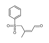 4-(benzenesulfonyl)-3-methylbut-2-enal结构式