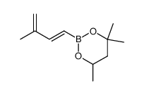 4,4,6-trimethyl-2-(3-methyl-buta-1,3-dien-t-yl)-[1,3,2]dioxaborinane Structure