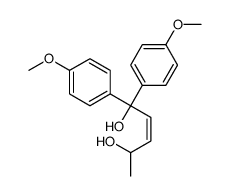 1,1-bis(4-methoxyphenyl)pent-2-ene-1,4-diol Structure