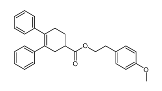 3,4-Diphenyl-cyclohex-3-enecarboxylic acid 2-(4-methoxy-phenyl)-ethyl ester Structure