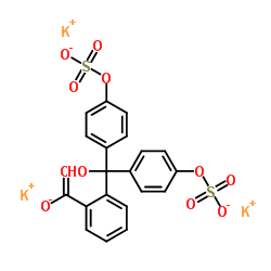 Phenolphthalein Disulfate Potassium Salt Hydrate structure